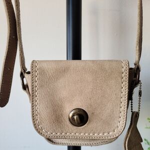 Roots Leather Mini Crossbody Bag
